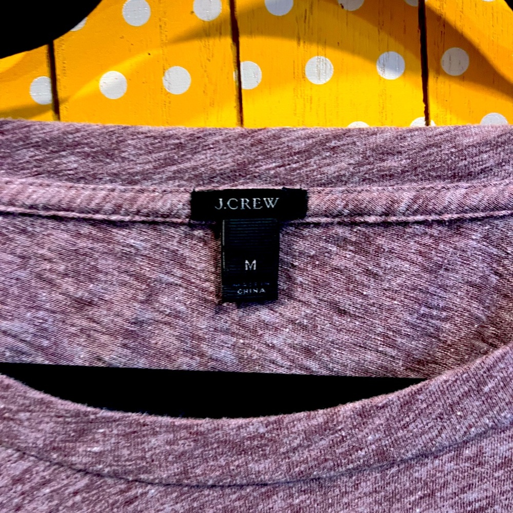 Maroon/Purple J Crew Top. Cute and comfy! Size M. 3/4 sleeve! In GUC